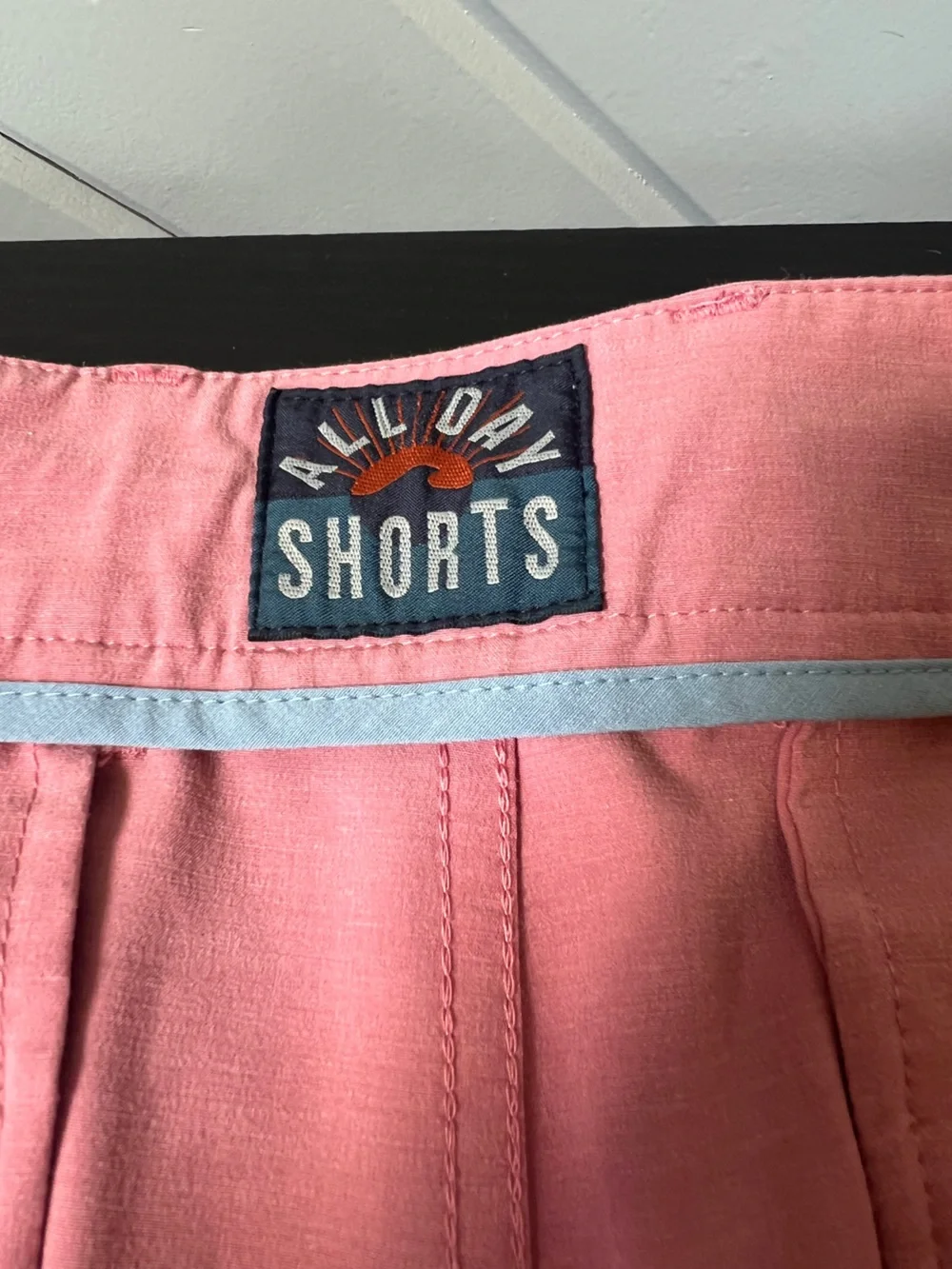 Faherty Pink Flat-Front Cotton Shorts